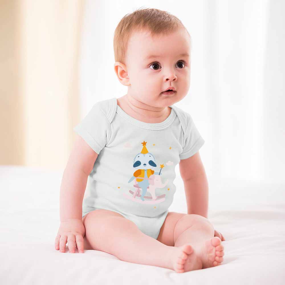 Short -Sleeve Baby's Bodysuit