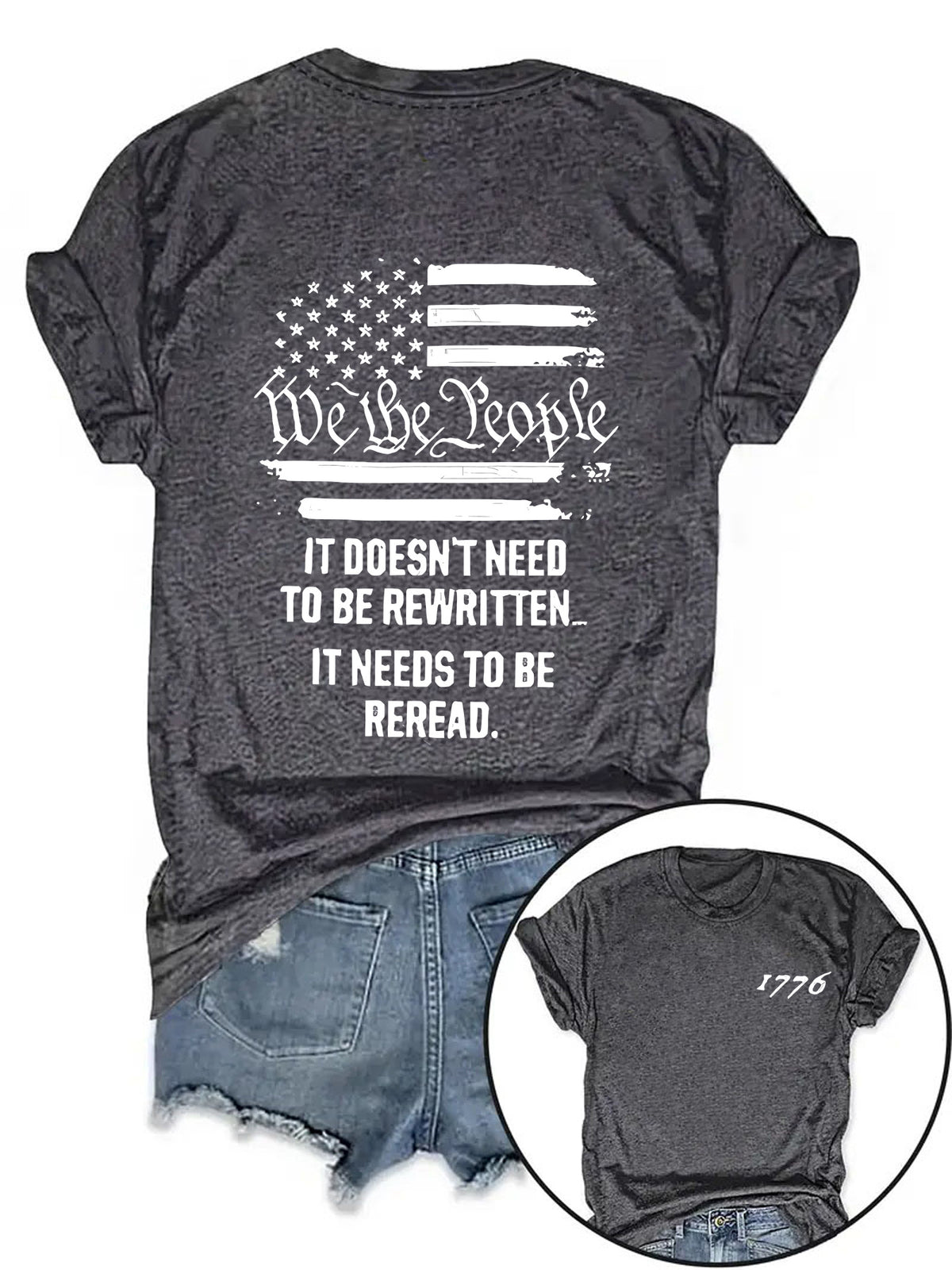 round-neck short sleeve