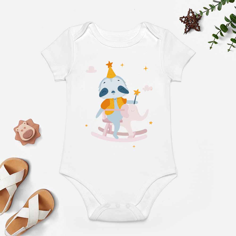 Short -Sleeve Baby's Bodysuit